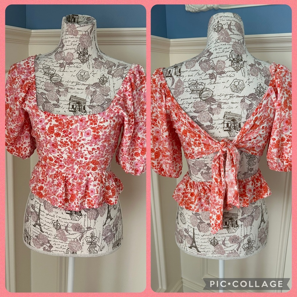 LUSH peplum top